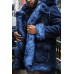 Winter Fashion Fur Horn Button Thermal Coats For Men